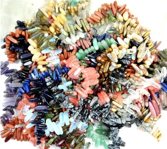 wholesale Natural stone Quartz Crystal Turquoises lapis tiger eye Beads pendant for diy Jewelry making necklace Accessorie20pcs