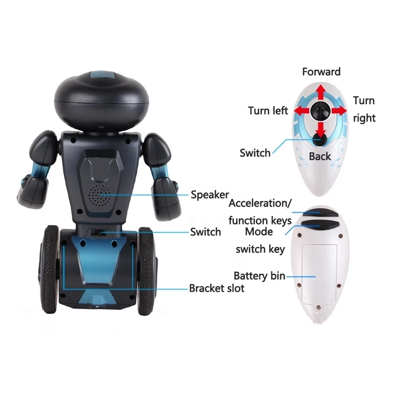 2.4G Remote Control Smart Robot Arm With Delivery Good Singing Dancing Robot Toy For Kid Gifts  All-Round Driving Bounce Robots