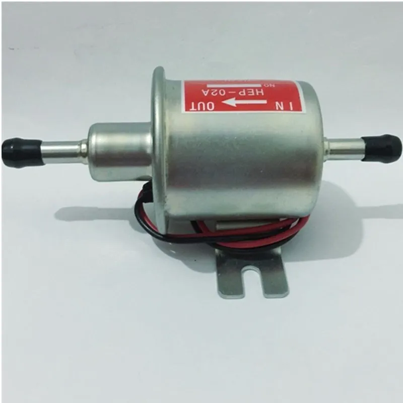 Universal diesel petrol gasoline 12v Electric Fuel Pumps low pressure HEP-02A For Carburetor,Motorcycle,ATV Hot Sale