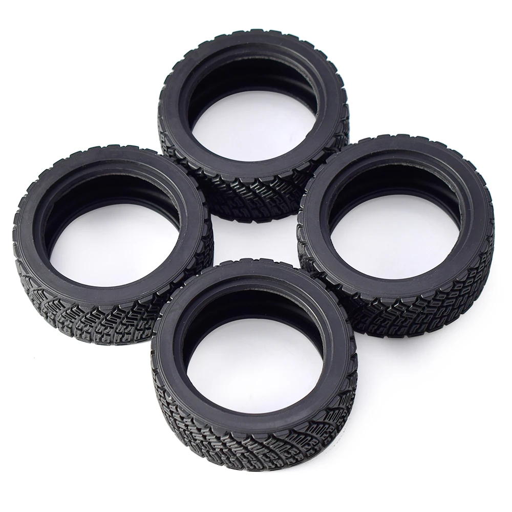 

Austar 4PCS 67mm RC Car Rubber Tires for 1/10 Rolly WLtoys 1/14 144001 black