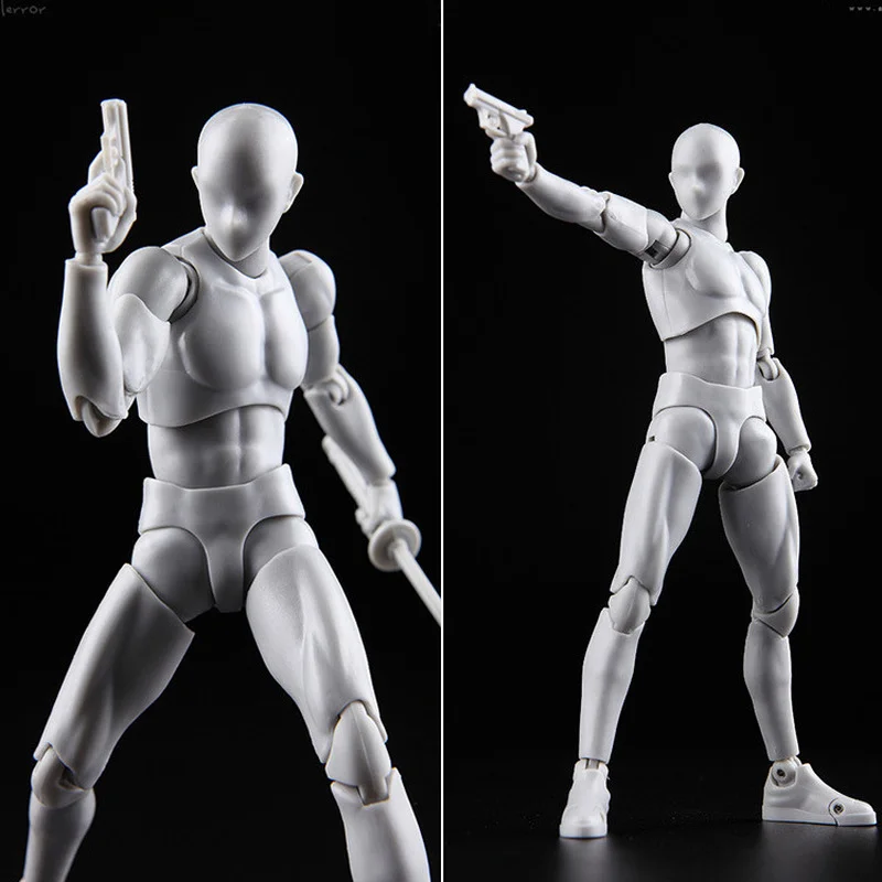 بودي كون بودي تشان رسم لعبة دمية ذكر أنثى مجموعة بولي كلوريد الفينيل المنقولة عمل نموذج لجسم للفنان الفن نموذج الشكل بدون صندوق
