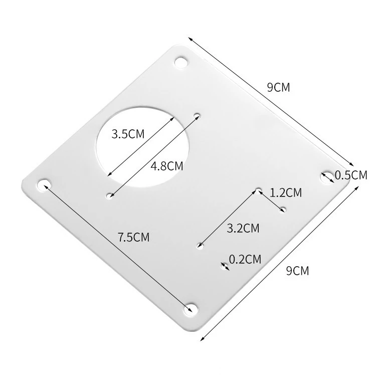 Kak Edelstahl Schrank Scharnier Reparatur platte 4-10 Pack Tür scharnier montiert Platte mit Schrauben Möbel Hardware Zubehör – Detail 17