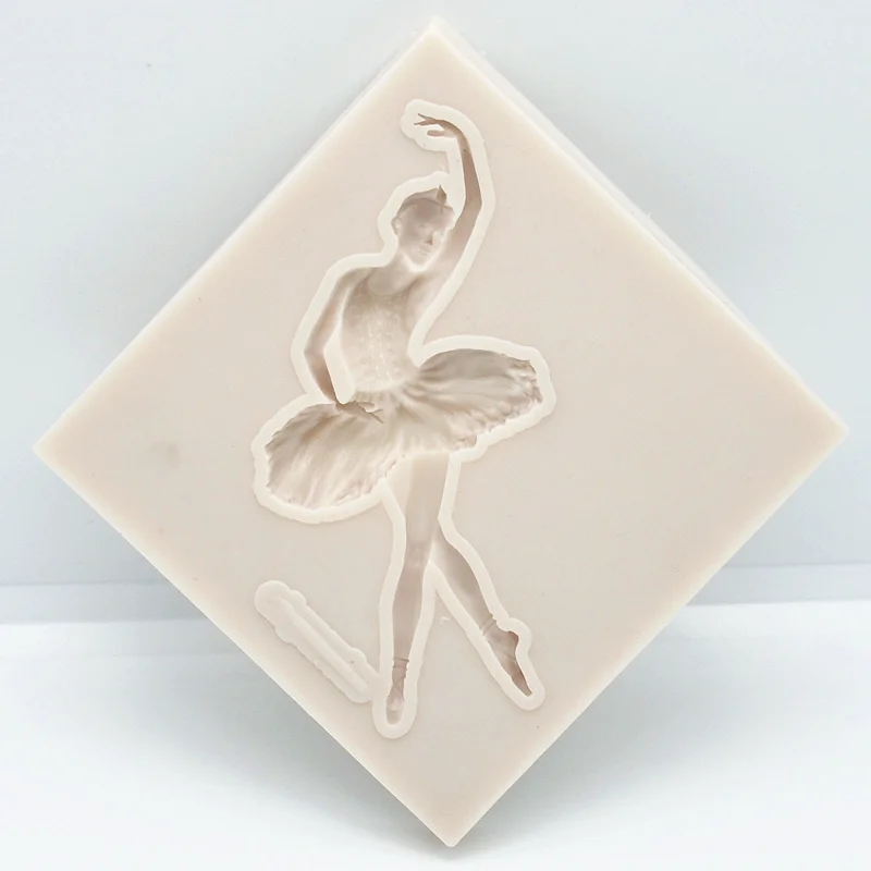 Ballet Girl Silicone Mold Kitchen Baking Tool DIY Pastry Dessert Fondant Resin Moulds Cake Chocolate Lace Decoration Supplies