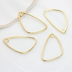 10pcs/lot Zinc Alloy Charms Metal Frame Hollow Geometric Charms Bezel Cabochon Setting UV Resin Charms For DIY Accessories