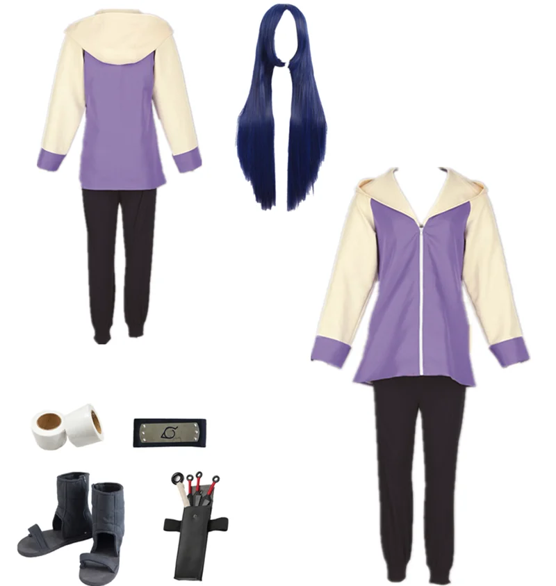 

Anime cosplay Hyuga Hinata Cosplay Costume Hot Hinata Hyuga 2nd Generation For Adult Women Men Costumes comic cosplay