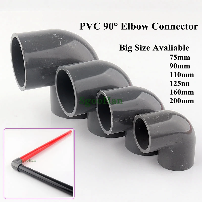 

5~30pcs 20~50mm Gray PVC 90° Elbow Connector Aquarium Fish Tank Fittings Tube Joints Irrigation System Garden Water Connectors