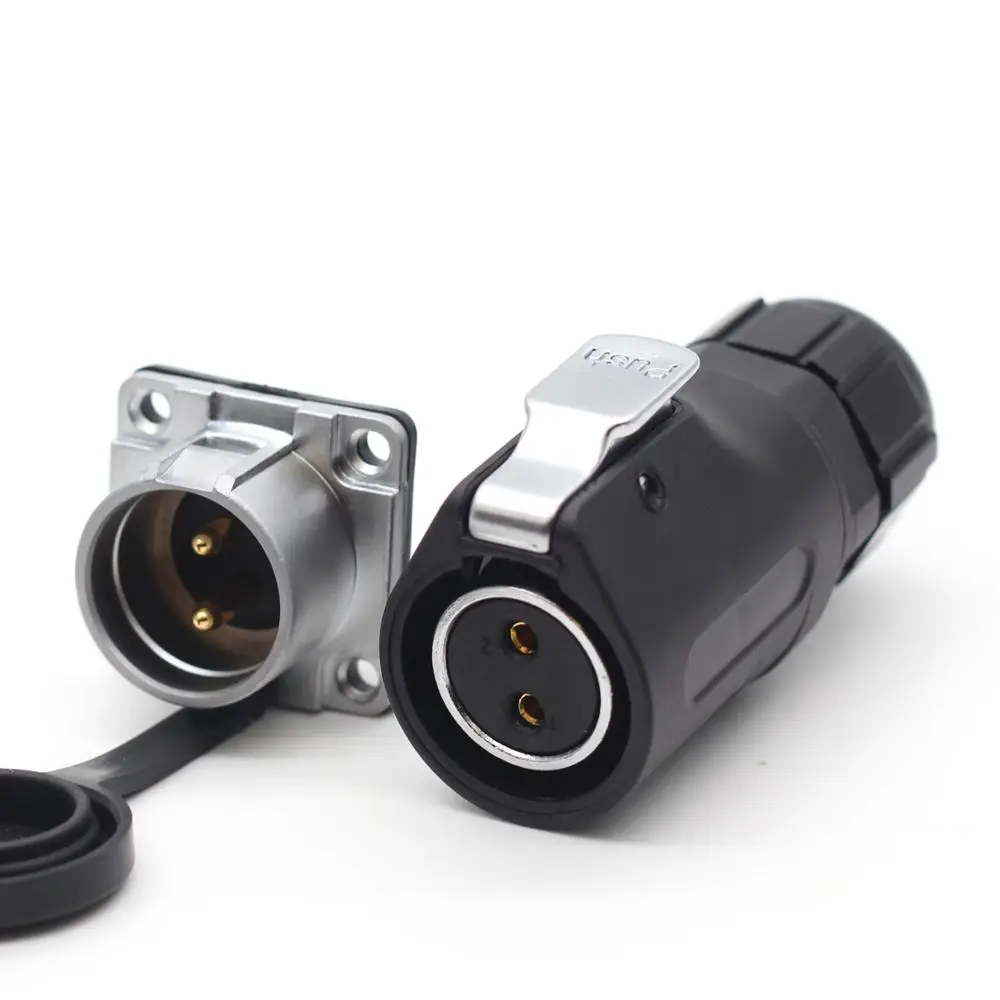 Xhp20, Ip67 Waterproof 2 Pin Led Power Cable Connector High-Voltage Aviation Connector Electrical Power Male Socket Female Plug