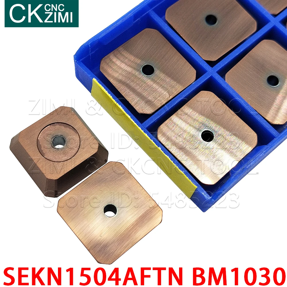 SEKN1504AFTN) เม็ด1504 AFTN BM1030คาร์ไบด์มิลลิ่งแทรกเครื่องมือCNCมีดแบบแทรกเครื่องมือสำหรับสแตนเลส