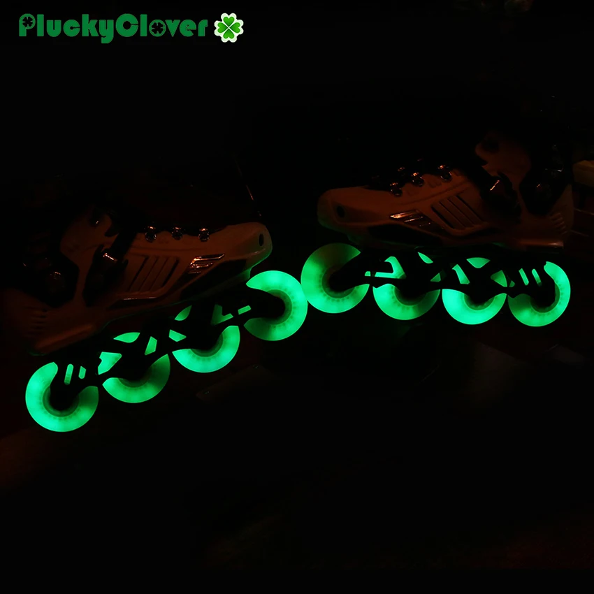 8pcs Flash Roller Inline Wheel 90A 60mm 64mm 68mm 70mm wheel SEBA Skate LED Light Roller Freestyle Slalom Patines Flashing Wheel