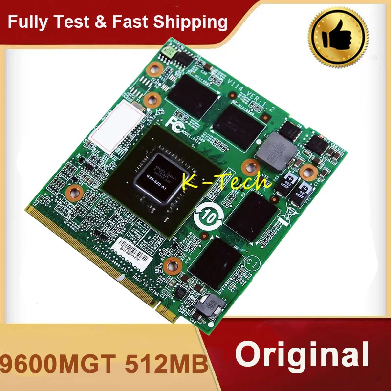 Original 9600M GT 9600MGT GDDR3 512MB MXM Graphics Video Card G96-630-A1 for Acer Aspire 6930 5530G 7730G 5930G 5720G Laptop