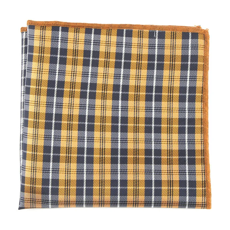 1PC Fashion Square Stripe Handkerchief For Men Gentlemen Classic Vintage Jacquard Polyester Towel For Wedding Party Business