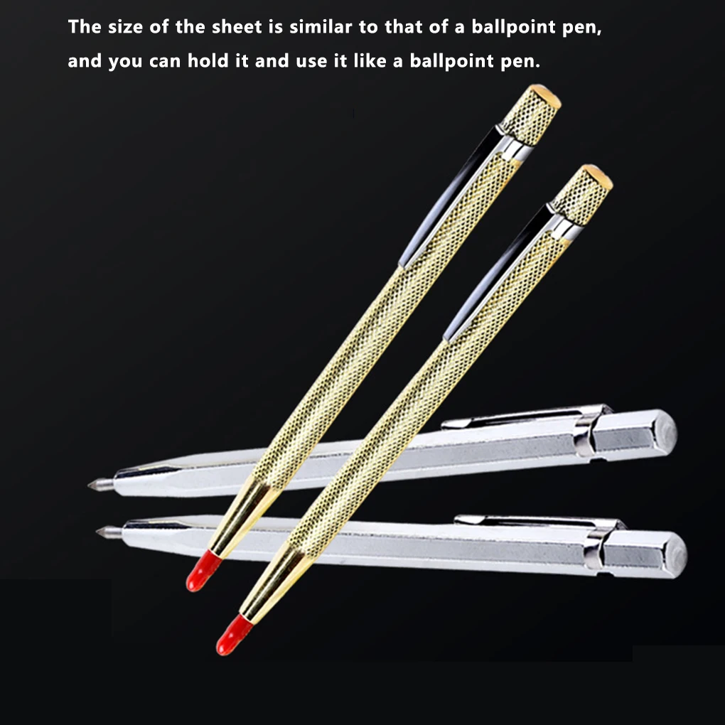 Glass Ceramic Marker Metal Alloy Marking Pen Portable Tile Lining Engraving Pen for Working  Gold