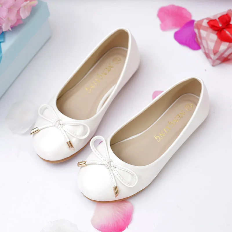 Fashion Pointed Toe Women Flats Shoes Bow Women Shoes Patent Leather Casual Single Summer Ballerina Shallow Mouth Shoes