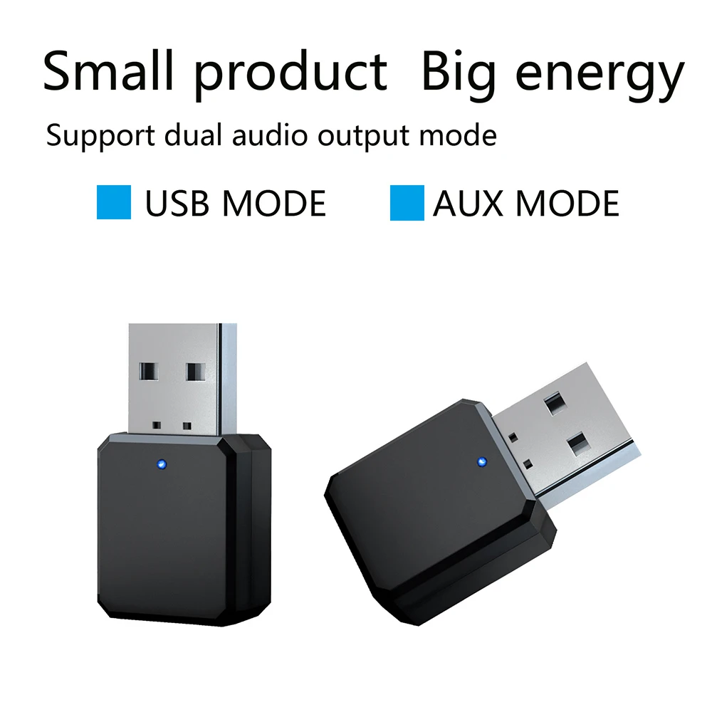 Receptor de Audio estéreo compatible con Bluetooth 5,0 para coche, receptor de Audio manos libres para llamadas, receptor inalámbrico USB, adaptador de música de Audio