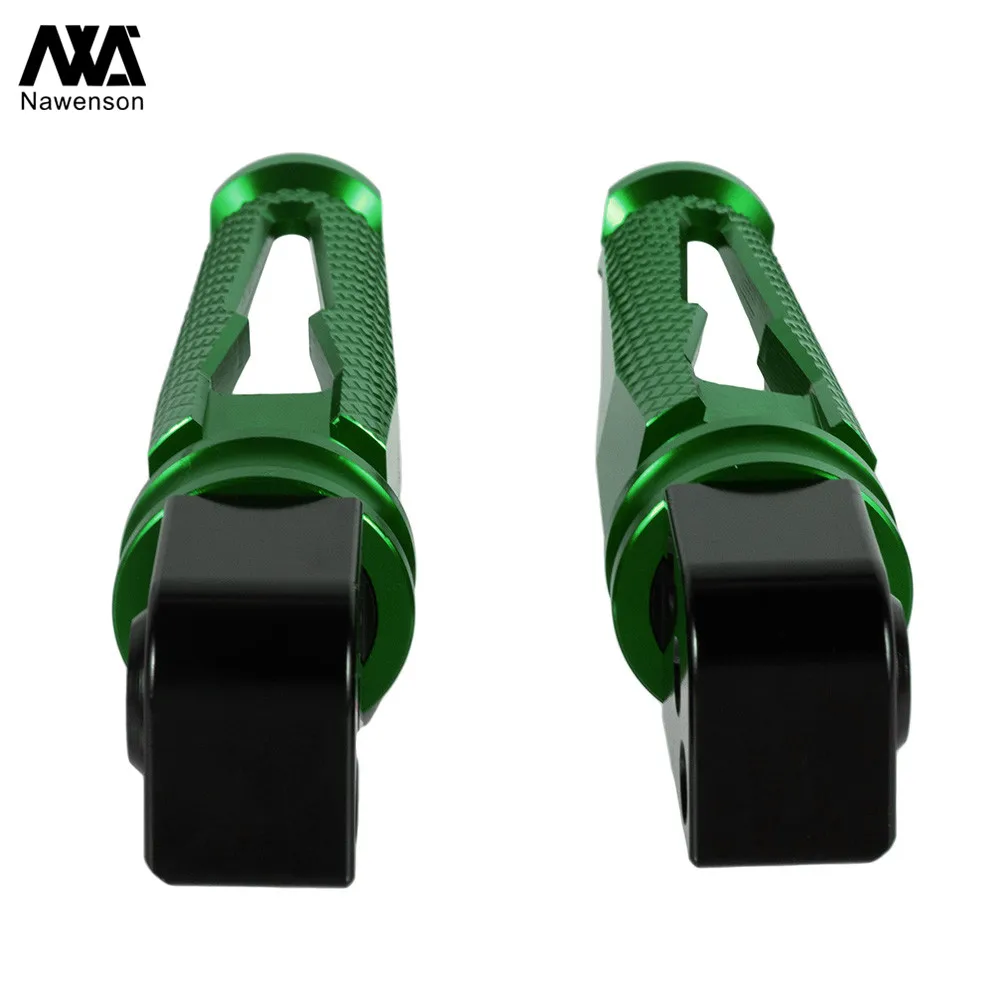 Motorcycle Foot Pegs Pedals CNC Rear Passenger Footpegs for Kawasaki Z900/Z1000/ZX6R/Z800/ZX10R/ER-6N/ER-6F/Z750/Ninja 400