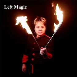 Electronic Fire to Cane Magic Tricks Can Used For Torch to Cane Magia Magician Wand Stage Street Illusions Gimmick Props Comedy