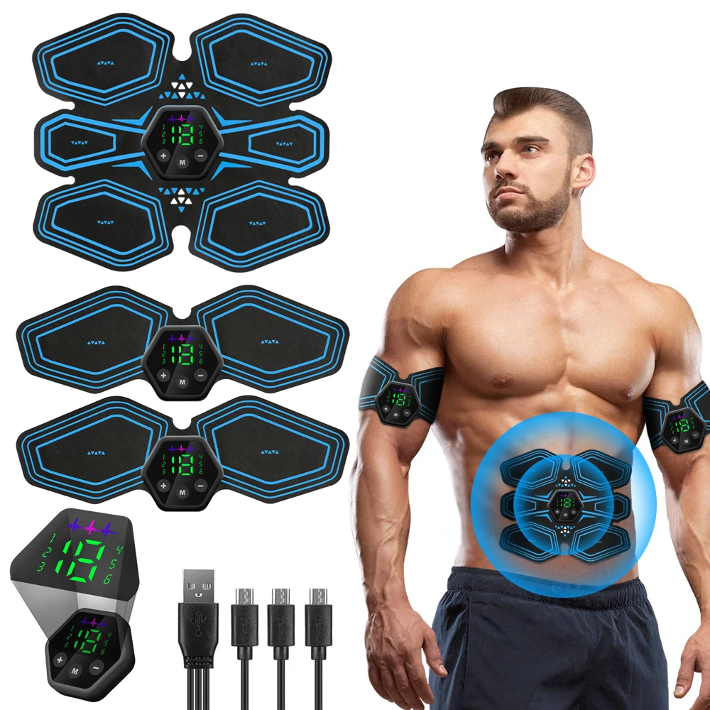 LCD Display Muscle Stimulator EMS Abdominal Hip Trainer Toner USB Abs Fitness Training  Home Gym  Body Slimming  Waist Trainer