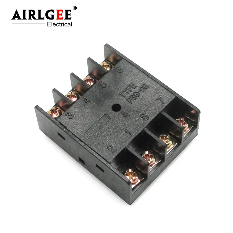 P3G-08 Relay Socket Base Relay Holder for ST3P DH48S AH3 MK2P time relay reverse wiring connection