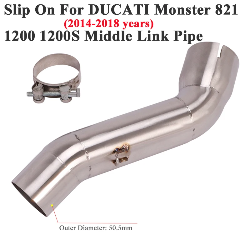 

Слипоны для DUCATI Monster 821 Monster 1200 1200S 2014 - 2018 выхлопная труба мотоцикла