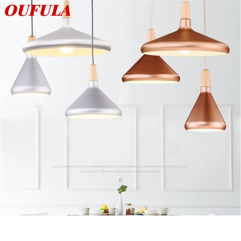 

OUFULA Nordic Pendant Lights Modern Simple LED Lamp Fixtures For Home Decorative Dining Room