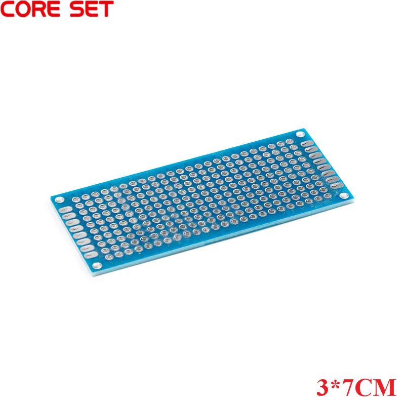 2Pcs Double Sided Protoboard Breadboard Universal PCB Circuit Board Blue 2*8cm 3*7cm 4*6cm 5*7cm 7*9cm 2.54mm Experiment Board