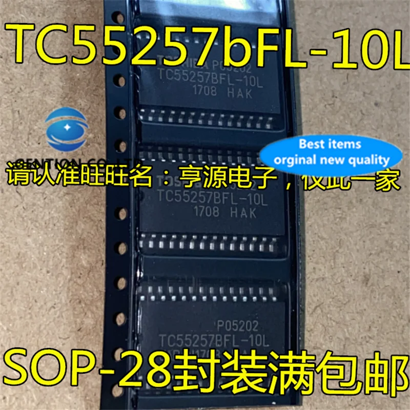 10Pcs TC55257BFL TC55257BFL-10L SOP24  in stock  100% new and original