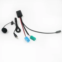Biurlink Bluetooth Audio AUX Adapter Handsfree Microphone Device for Renault Clio Megane 2 Update-list Radio