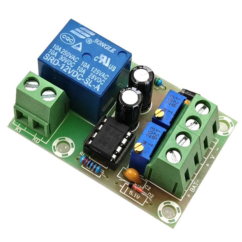 XH-M601 Battery Charging Control Board 12V Intelligent Charger Power Supply Control Module Panel Automatic Charging/Stop Switch