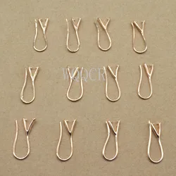 4 color selection Wholesale 10PCS Lot 925 silver/Rose gold/18 K Jewelry DIY Findings Pinch Bail Hook Earring Earwires For Beads