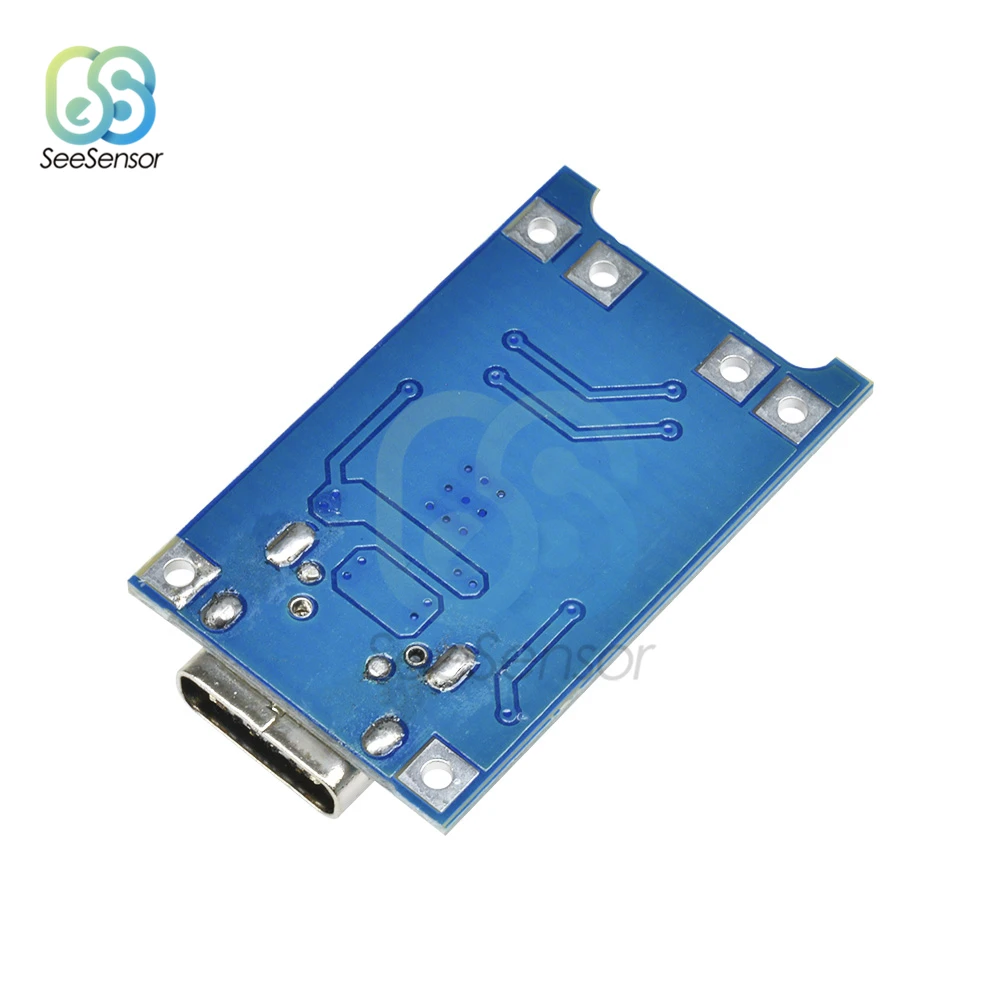 5Pcs USB Type-C 5V 1A 18650 TP4056 Lithium แบตเตอรี่โมดูลชาร์จชาร์จด้วย Board Dual ฟังก์ชั่น1A Li-Ion