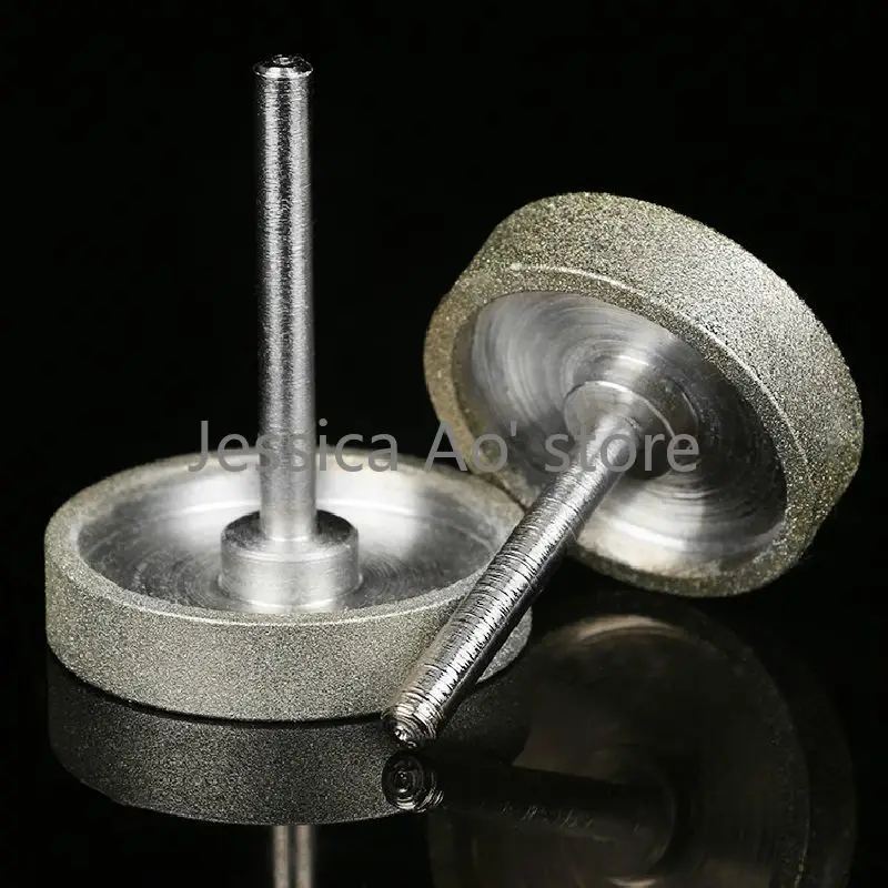 2pcs 20-40mm 80/240 Grit Flat-Shaped Diamond Grinding Wheel Stone Jade Surface Smoothing Flat Knitting Machine Flatten Tool