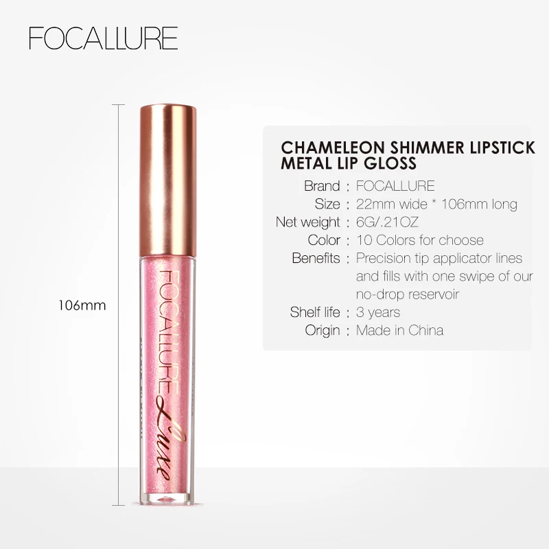 FOCALLURE Waterproof Liquid Lipstick Batom Red Velvet Lip Tint Brown Nude Matte colorful Lipstick Makeup Cosmetics Maquiagem