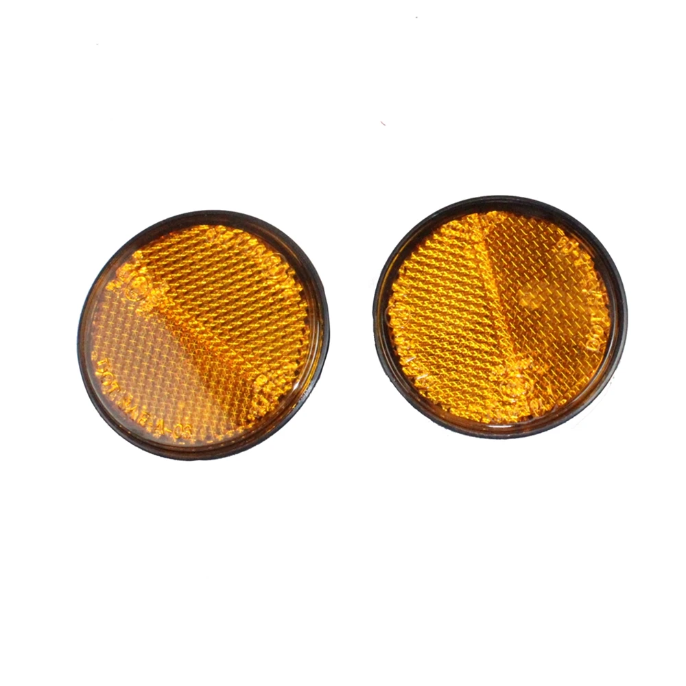 Yellow Reflex Reflector for Electric Scooter, ATV, Mini Bikes, Scooter Parts and Accessories, EEC Approved