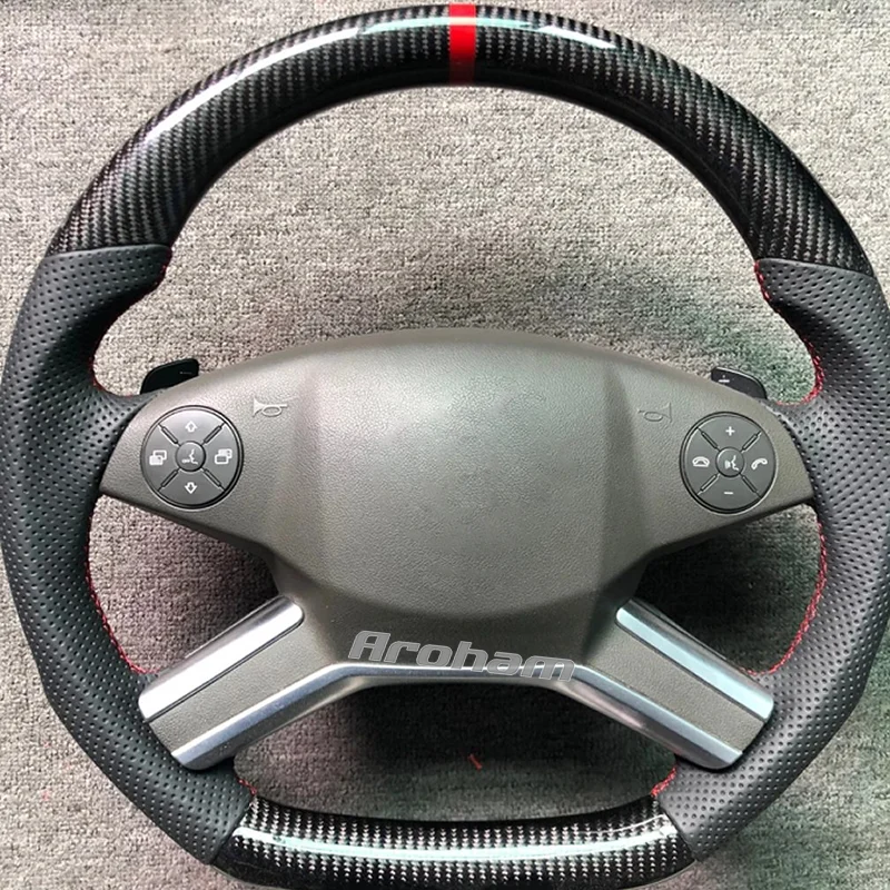 Carbon Fiber Steering Wheel Customized High Quality For Mercedes-benz ML300 ML300 W164 ML 63 AMG 2010