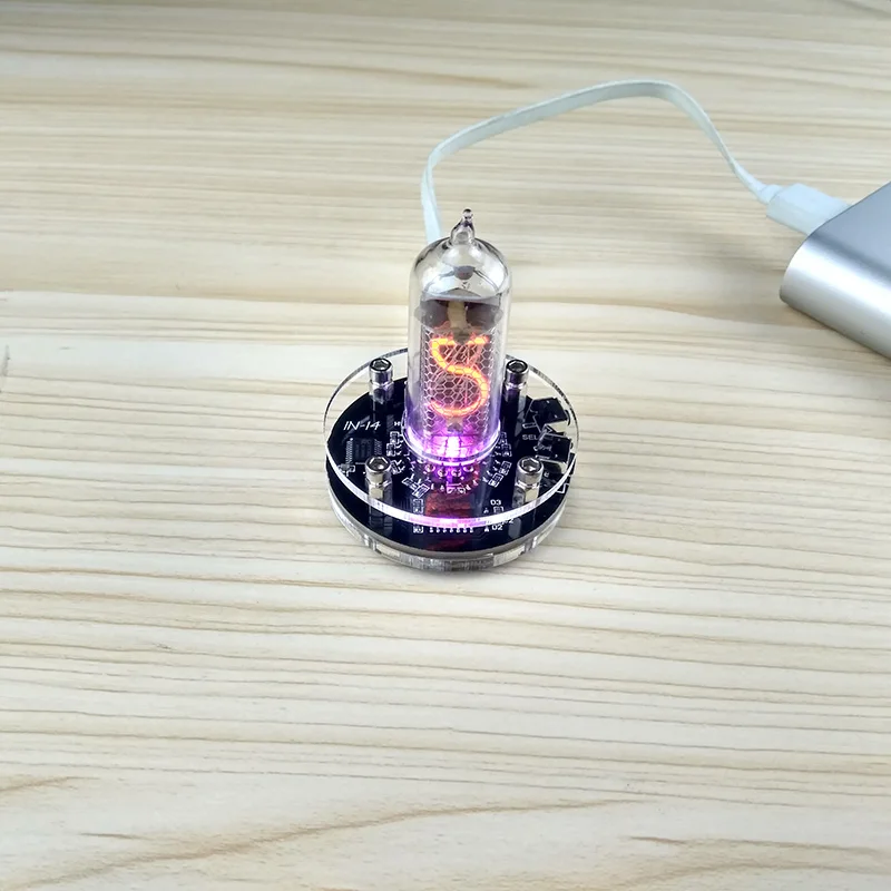 Single tube IN-14 glow clock IN14 nixie clock