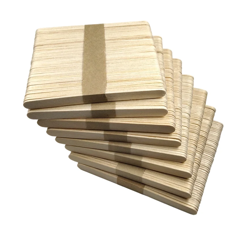 400 pezzi bastoncini per gelato legno di betulla accessori per ghiaccioli bastone artigianale in legno fai da te 50 pz/lotto 8 lotti lunghezza 11.4cm
