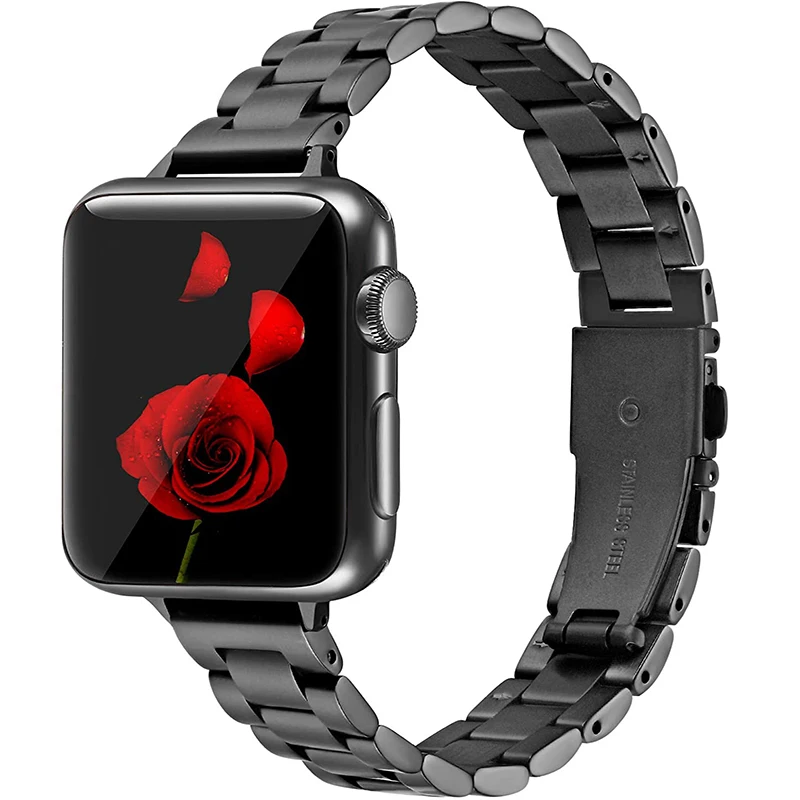 Bracciale per apple watch series 6 se cinturino 40mm44mm cinturino sottile in acciaio inossidabile per iwatch series 5 4 3 42mm cinturino da donna per ragazze