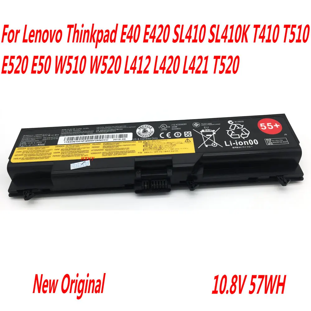 

NEW 42T4791 Laptop Battery For Lenovo Thinkpad E40 E420 SL410 SL410K T410 T510 E520 E50 W510 W520 L412 L420 L421 T520 55+