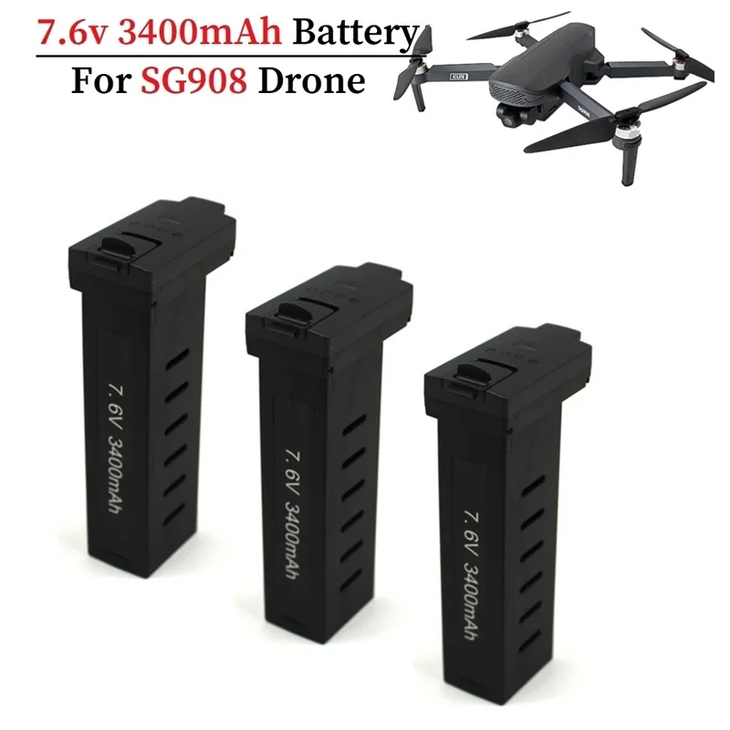 Original 3400mAh 7.6V Battery For sg908 GPS Quadcopter RC Toys 7.4v Upgrade Accessories Parts