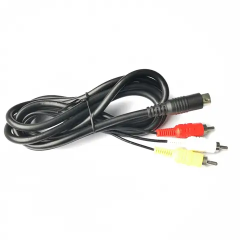 TV AV RCA Audio & Video Cord Cable Lead Adapter for SEGA Mega Drive 2 3 Console