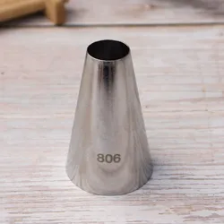 #805 806 Round Piping Nozzles Pastry Tips Cake Cream Decorating Baking Tool Stainless Steel Cupcake Cookie Icing Macaroon