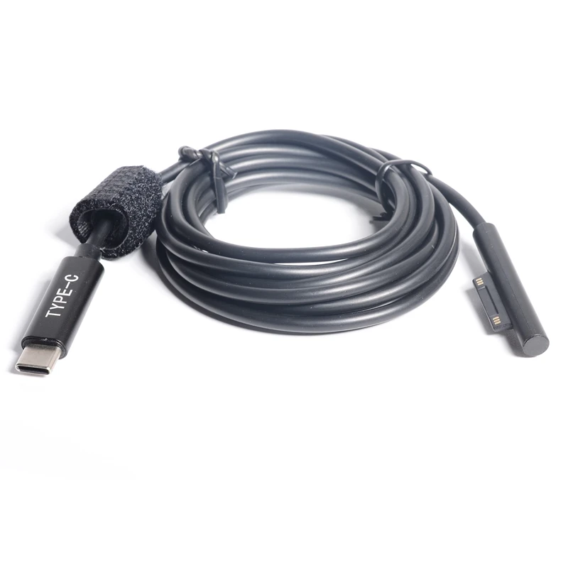 Chargeur d'alimentation USB C Type C, adaptateur 15V 3A, câble de charge PD rette pour Microsoft Surface Pro 6 / 5 / 4 / 3 Ple2 Pro5/Pro4