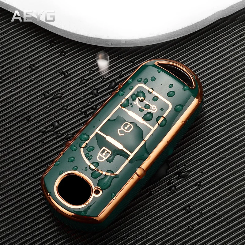 TPU Car Flip Key Case Cover Shell Fob For Mazda 2 3 5 6 7 CX-3 CX-4 CX-5 CX-7 CX-9 Axela Atenz 2018 Keychain Auto Accessories