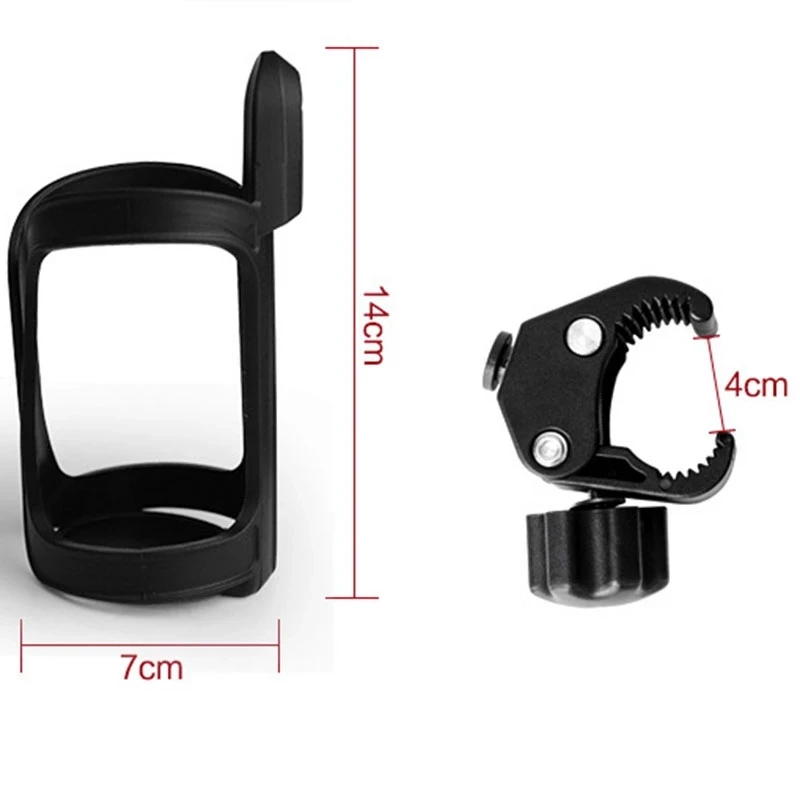 New Baby Stroller Cup Holder Rack Bottle Universal 360 Rotatable Cup Holder for Pram Stroller Carrying Case Milk Bottle Cart