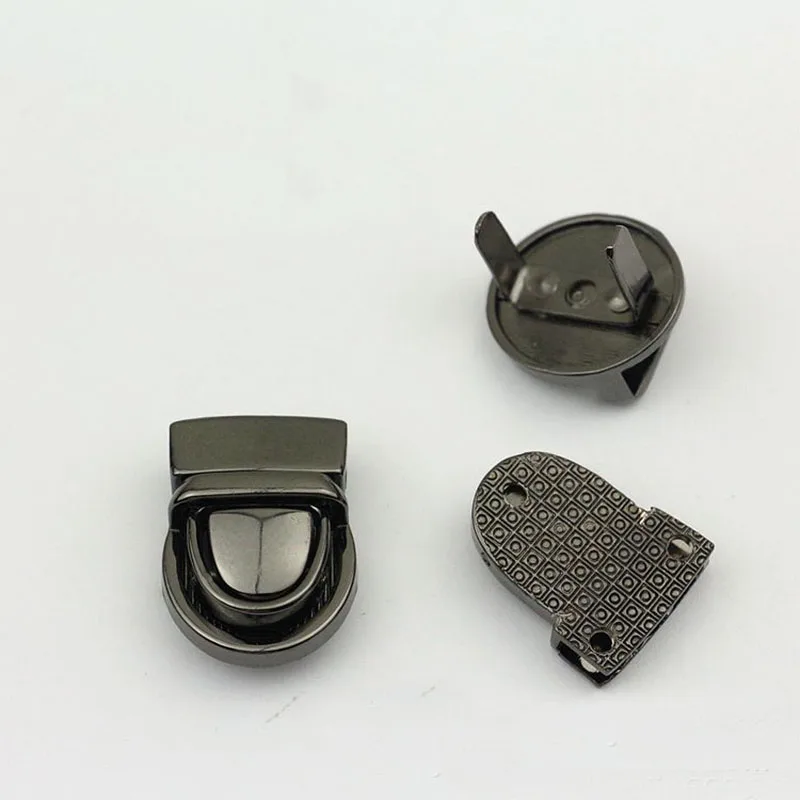 10Pc Metal Press Push Lock Tongue lock Bag Briefcase Spring Lock Snap Decorative Clasps Closure Leather Craft Hardware Accessory