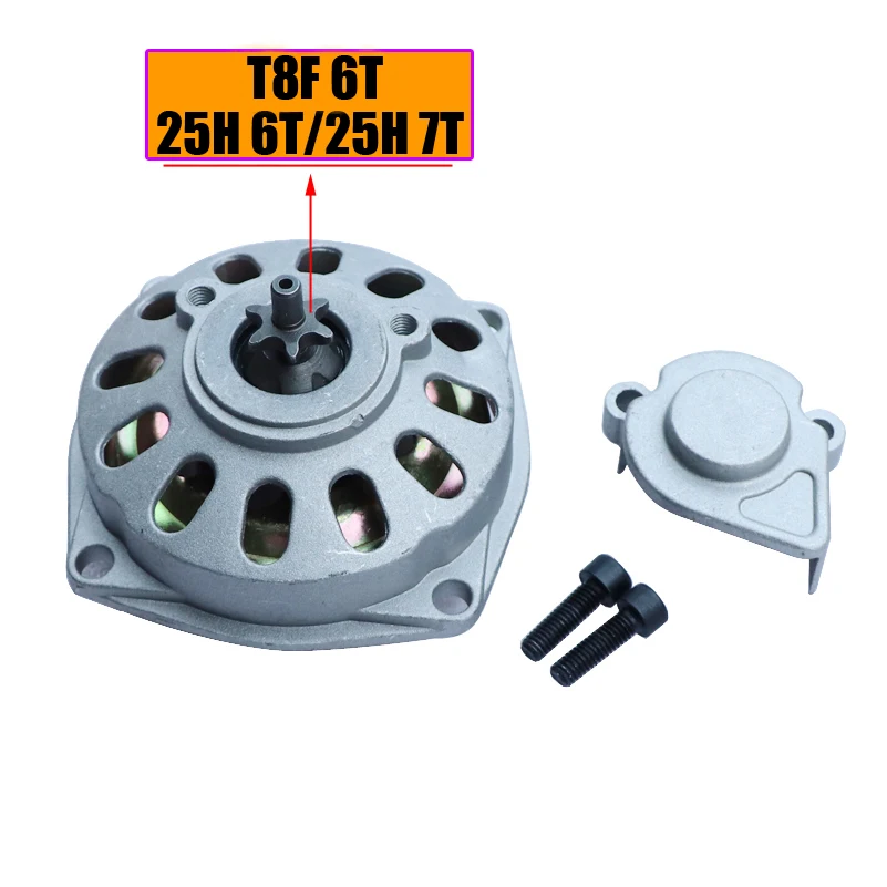 Skrzynia biegów bębna sprzęgła T8F 25H 6T 7 zębatka do 47cc 49cc rowery kieszonkowe Mini Quad ATV Minimoto skuter Buggy gokart