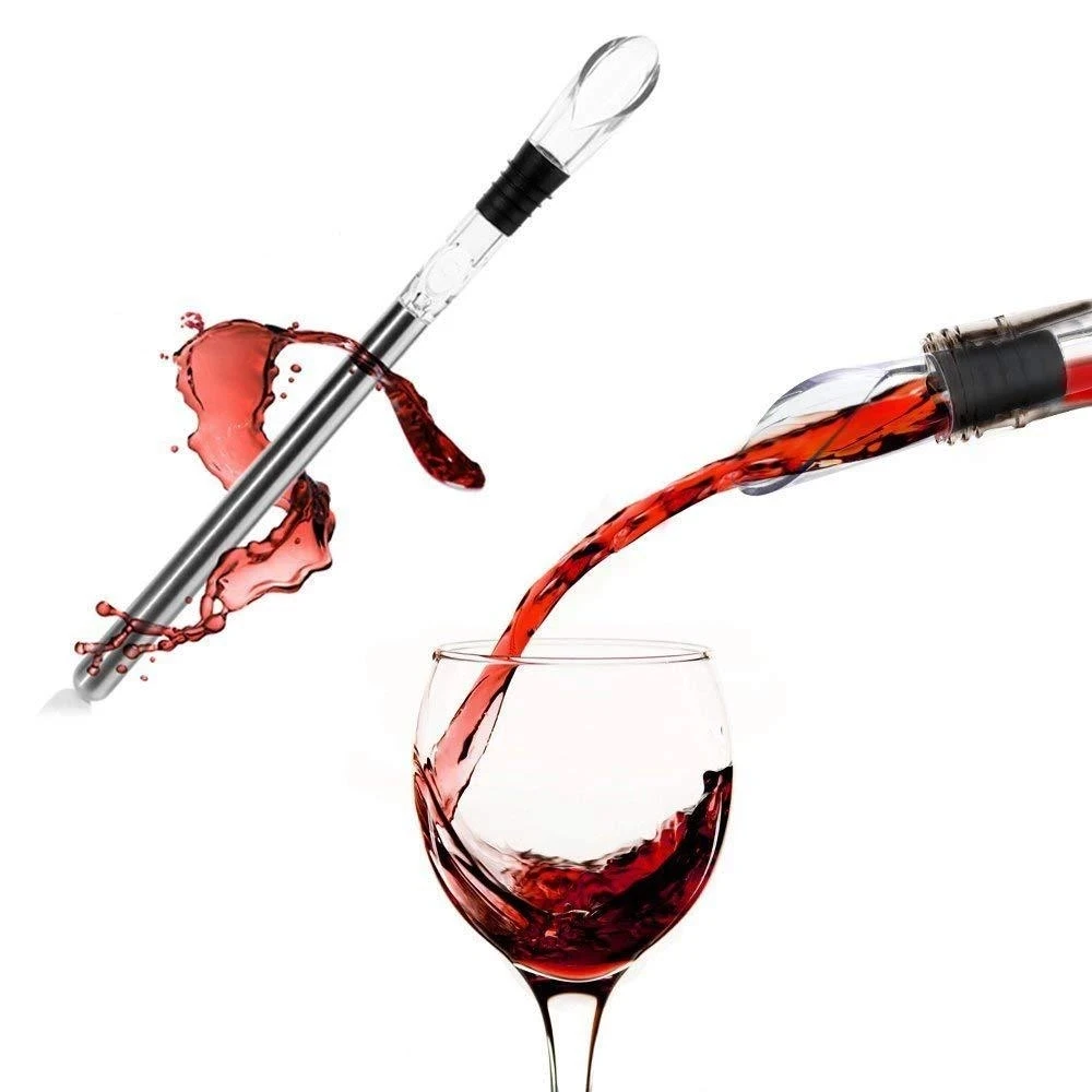 Stainless Steel Wine Cooling Rod Wine Pourer With Chill Rod Wine Cooler Favor