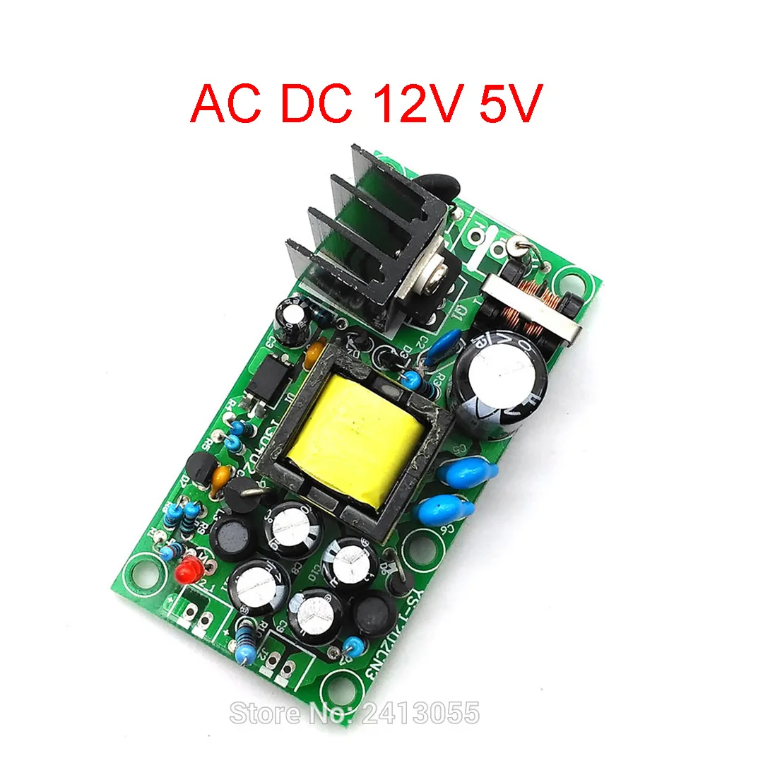 12V1A / 5V1A Fully Isolated Switching Power Supply / AC-DC Modules / 220V Switch 12v 5v Dual Output