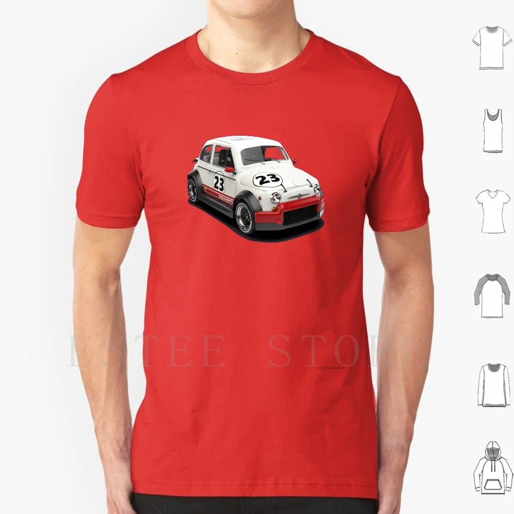 Abarth 500 Rally T Shirt Print Cotton 500 Car Because Vintage 3d Nuova 500 Automobile Fiat500 Self Carro