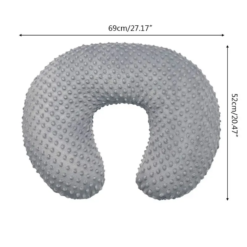 Soft Nursing U-shaped Pillow Slipcover Baby Breastfeeding Pillow Cover for Infants Little Boys Girls Use Supplies